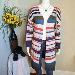 Adora Striped Multicolor Women's Sweater Cardigan